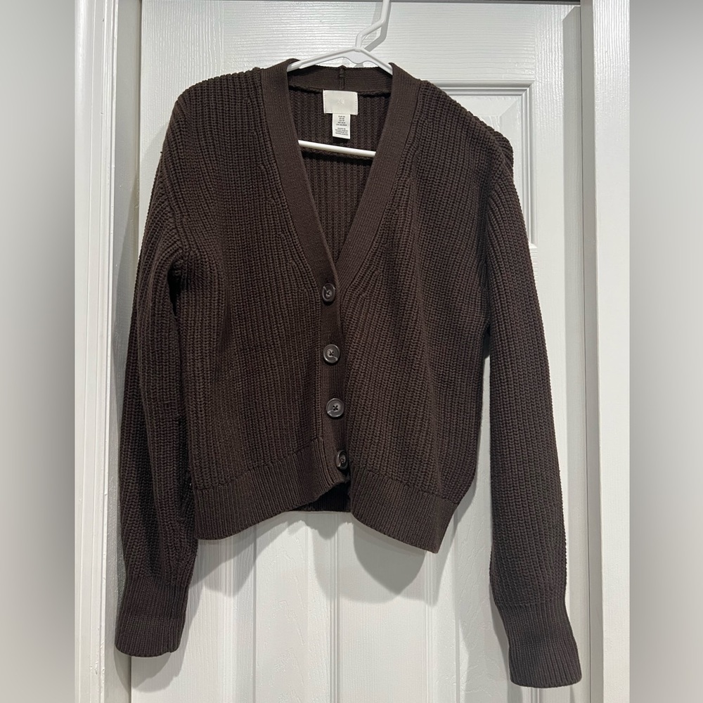 Rib-knit Cardigan used